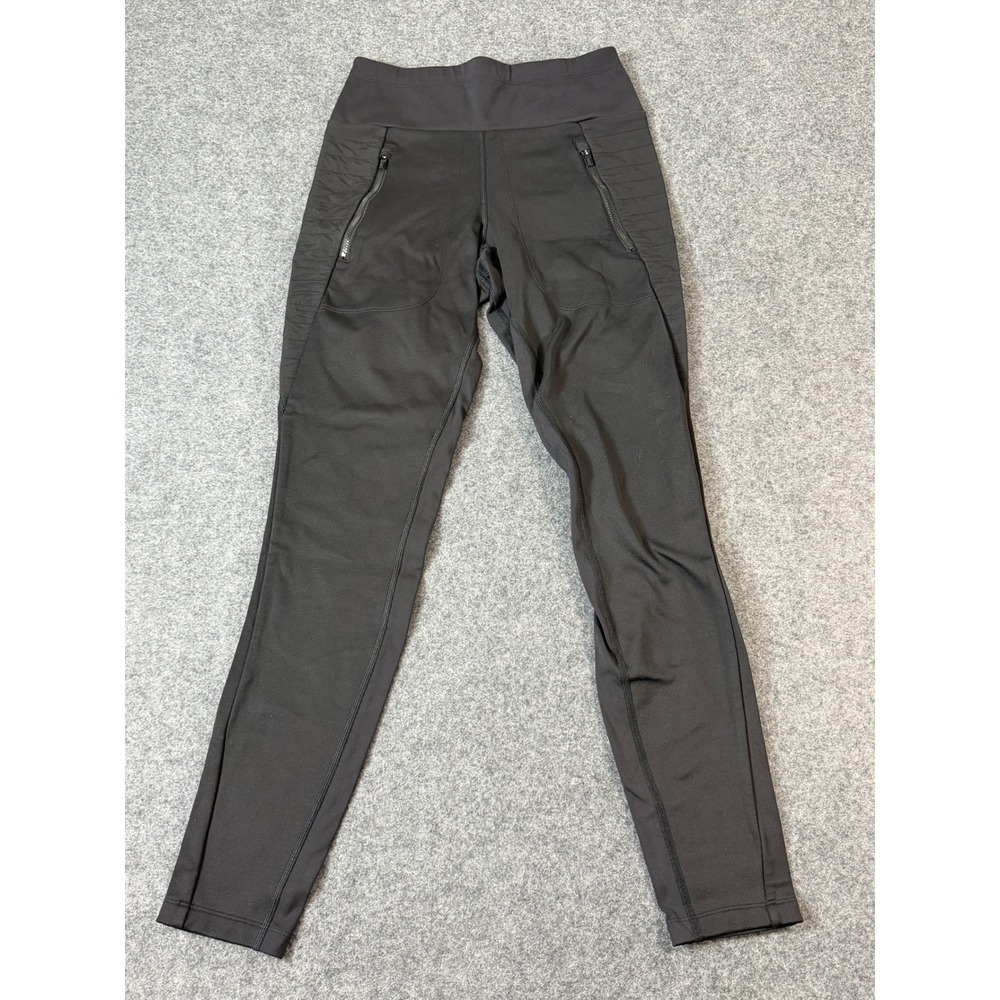 Athleta Peak Hybrid Fleece Tight Women XS Black Excellent Activewear 511126